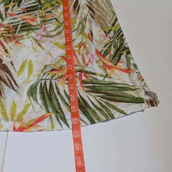 J. Jill Love Linen Tropical Print Sleeveless Tank Top, Size S - Picture 13 of 13